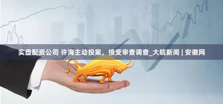 实盘配资公司 许海主动投案，接受审查调查_大皖新闻 | 安徽网